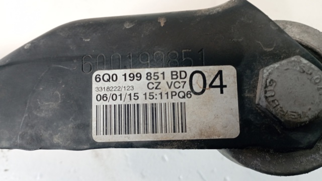Coxim (suporte) traseiro de motor 6Q0199851BD VAG