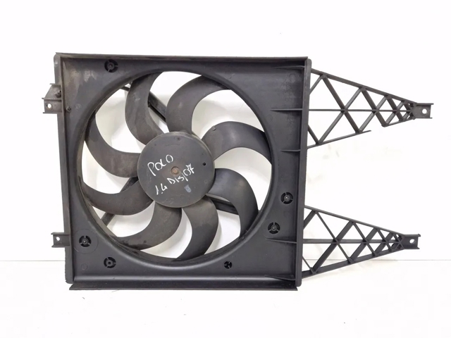 Ventilador elétrico de esfriamento montado (motor + roda de aletas) 6Q0959455AF VAG