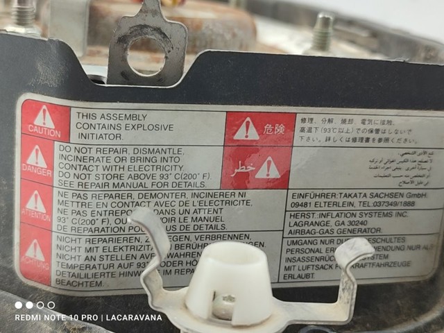 Cinto de segurança (AIRBAG) de condutor 7030A851XA MITSUBISHI