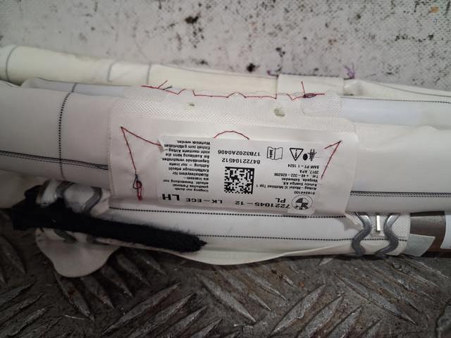 Cinto de segurança (AIRBAG) de estore lateral esquerdo 7221045 BMW