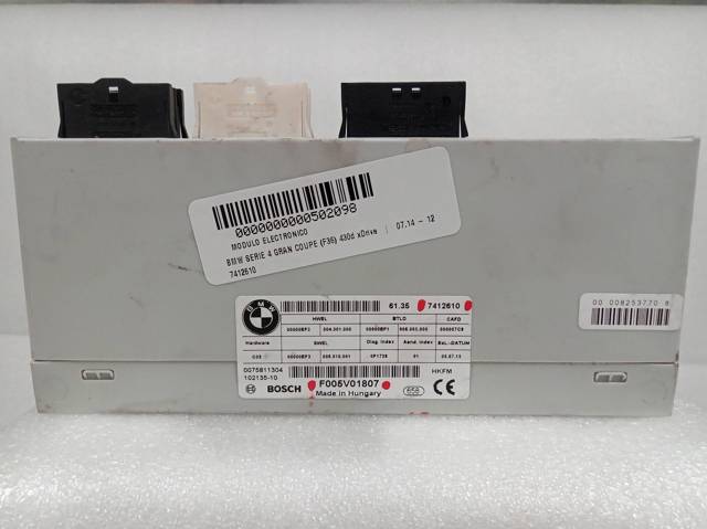 Módulo de direção (Centralina eletrônica) de abertura de tampa de porta-malas (de 3ª/5ª porta traseira) 7412610 BMW