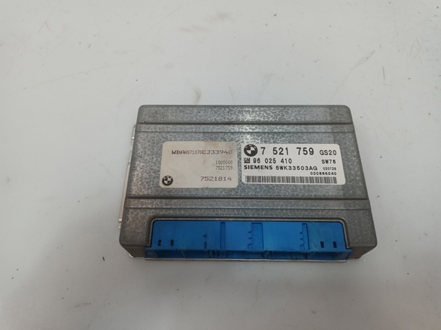 Módulo de direção (Centralina eletrônica) da Caixa Automática de Mudança eletrônica 7521759 BMW