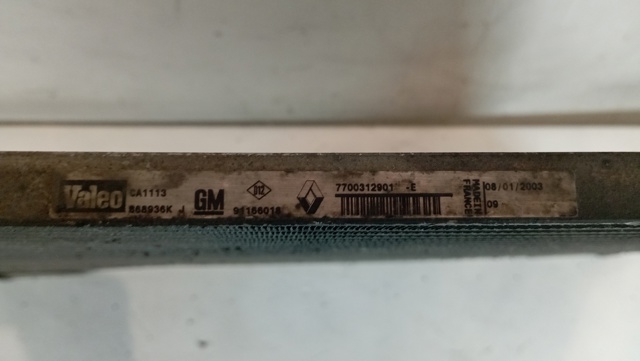 Radiador de aparelho de ar condicionado 7700312901 RENAULT