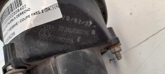 Luzes de nevoeiro direitas 7700838258 RENAULT