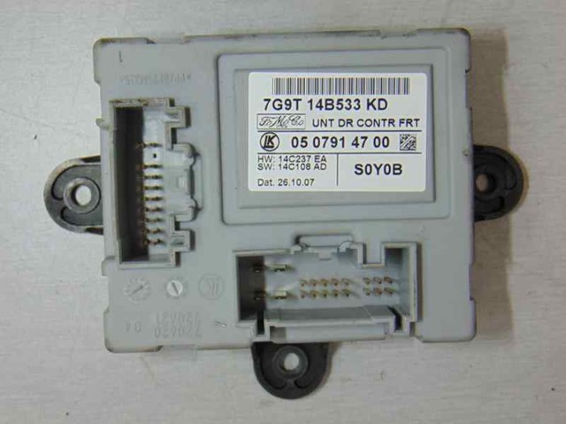 Módulo de conforto da porta dianteira 7G9T14B533KD LAND ROVER