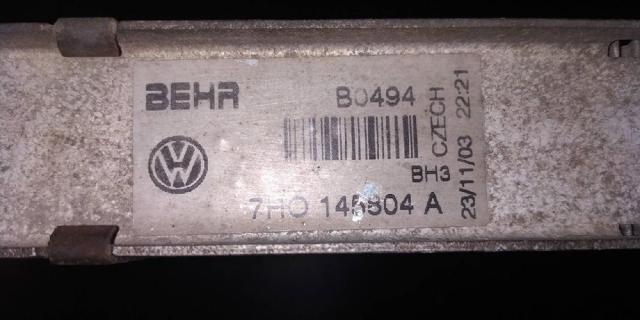 Radiador de intercooler 7H0145804A VAG