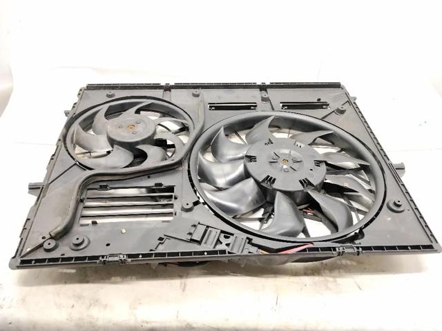 Ventilador elétrico de esfriamento montado (motor + roda de aletas) direito 7L0959455G VAG