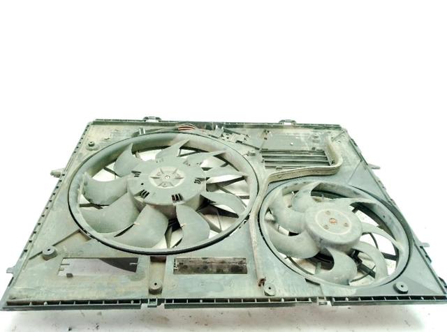 Ventilador elétrico de esfriamento montado (motor + roda de aletas) direito 7L0959455G VAG
