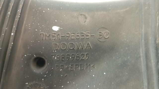 Cano derivado de ar, entrada de filtro de ar 7M519E635BC FORD