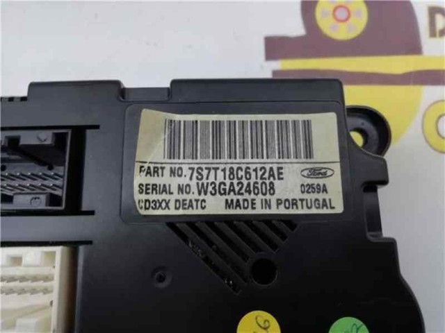 Unidade de controlo dos modos de aquecimento/condicionamento 7S7T18C612AE FORD