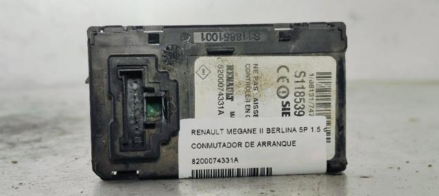 Fecho de ignição 8200074331A RENAULT