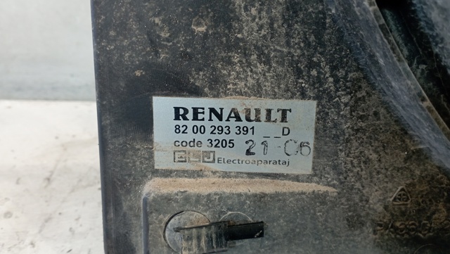 Ventilador elétrico de esfriamento montado (motor + roda de aletas) 8200293391 RENAULT