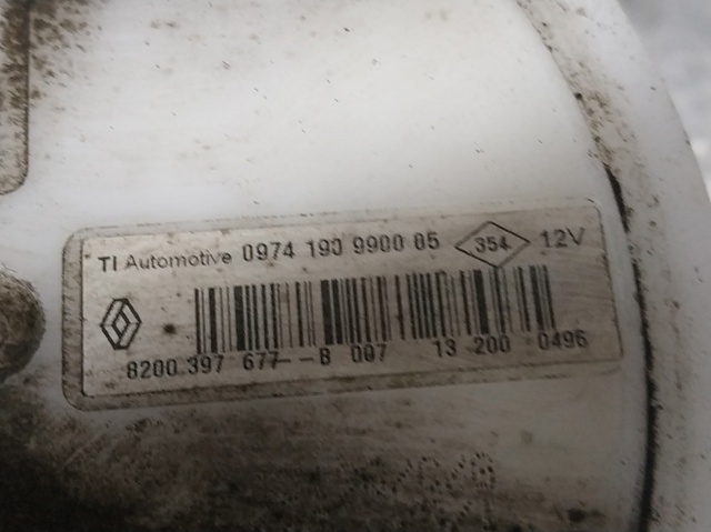 Módulo de bomba de combustível com sensor do nível de combustível 8200397677 RENAULT