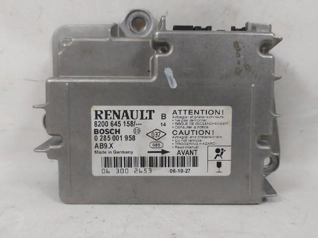 Módulo processador de controlo da bolsa de ar (Centralina eletrônica AIRBAG) 8200645158 RENAULT