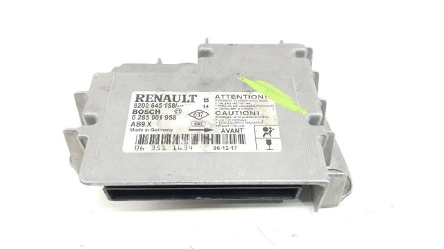 Módulo processador de controlo da bolsa de ar (Centralina eletrônica AIRBAG) 8200645158 RENAULT