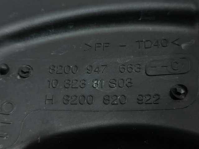 Caixa de filtro de ar 8200947663 RENAULT