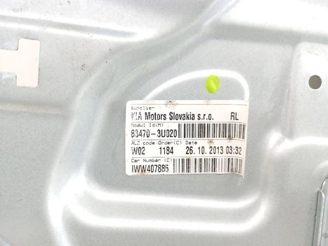 Mecanismo de acionamento de vidro da porta traseira esquerda 834703U020 HYUNDAI