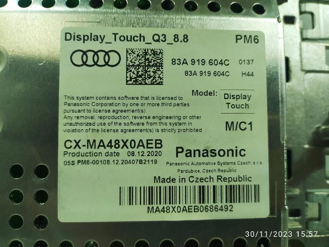  para Audi Q3  (F3B)