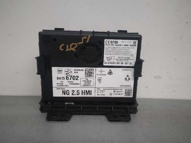 Unidade de controlo de navegação 84156702 OPEL