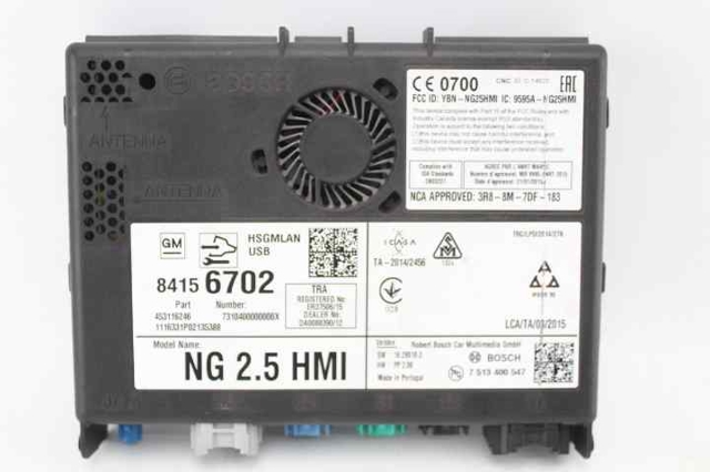Unidade de controlo de navegação 84156702 OPEL