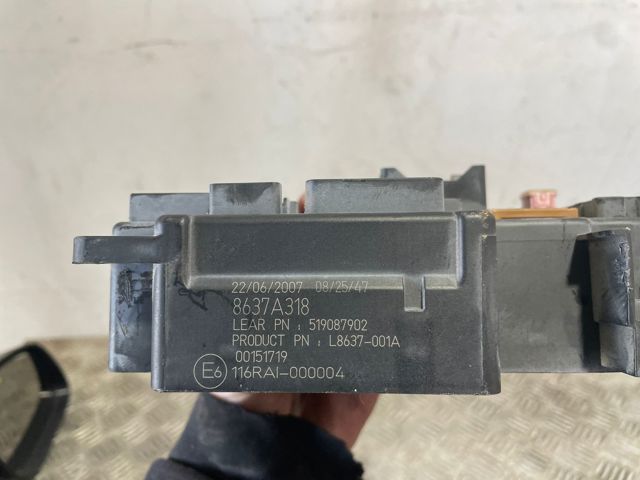 Unidade traseira do salão de dispositivos de segurança 8637A318 PEUGEOT