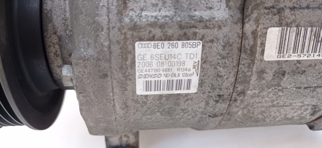 Compressor de aparelho de ar condicionado 8E0260805BP VAG