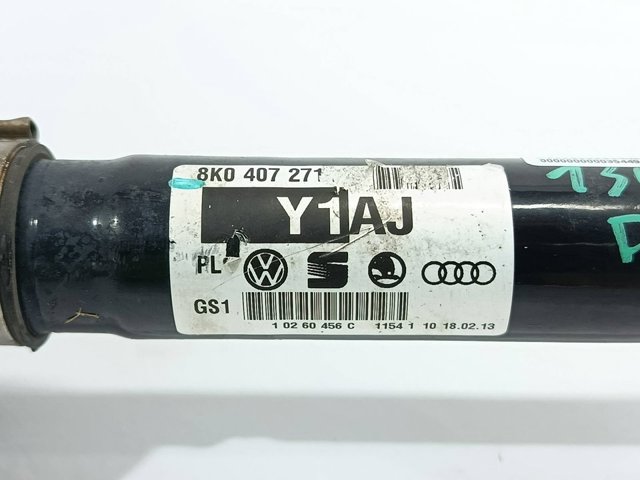 Semieixo (acionador) dianteiro 8K0407271AJ VAG