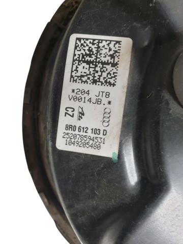 Reforçador dos freios a vácuo 8R0612103D VAG