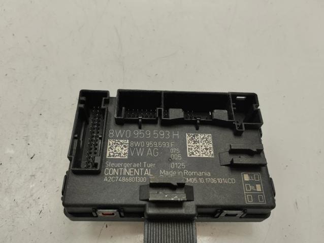 Módulo de conforto da porta dianteira 8W0959593H VAG