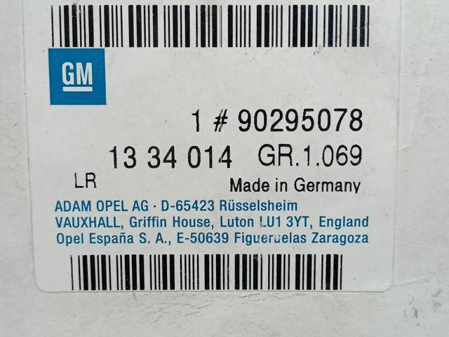 Bomba de água (bomba) de esfriamento 90295078 OPEL