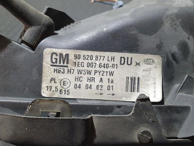 Luz esquerda 90520877LH OPEL