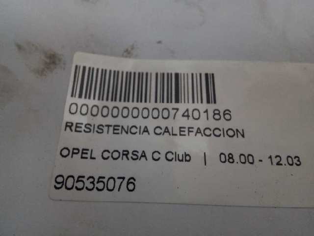 Regulador de revoluções de ventilador de esfriamento (unidade de controlo) 90535076 OPEL