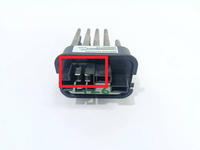 Resistor (resistência) de ventilador de forno (de aquecedor de salão) 90566802 OPEL