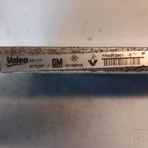 Radiador de aparelho de ar condicionado 91168643 OPEL