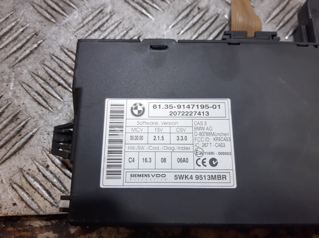 Módulo de direção (Centralina eletrônica) de imobilizador 9147195 BMW