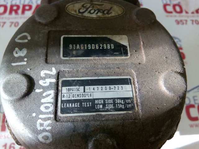 Compressor de aparelho de ar condicionado 91AG19D629BD FORD