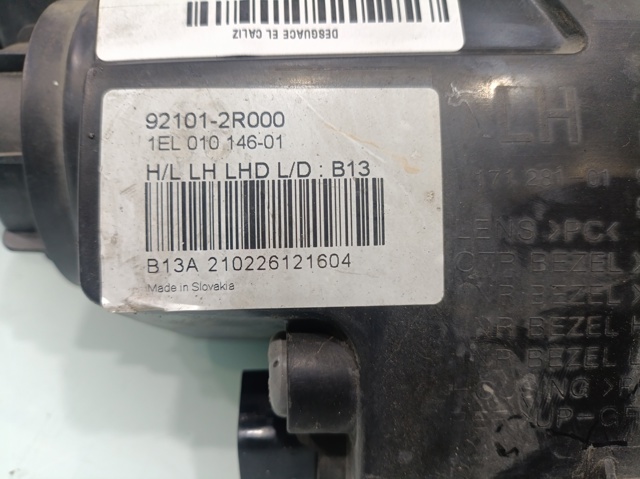 Luz esquerda 921012R000 HYUNDAI