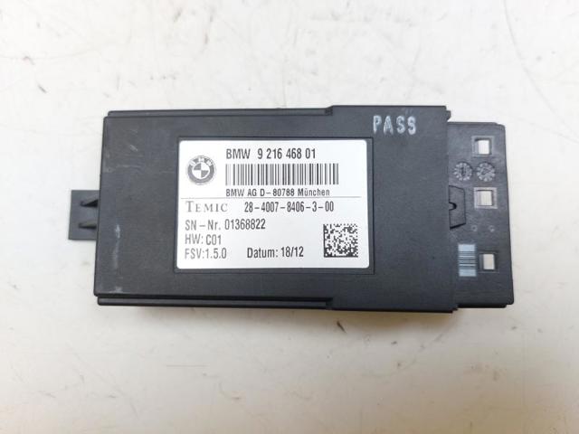 Módulo de controle do assento dianteiro 9216468 BMW