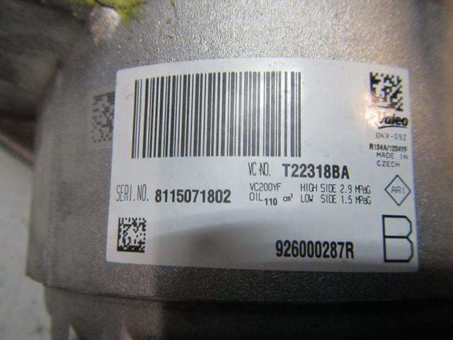 Compressor de aparelho de ar condicionado 926000287R RENAULT