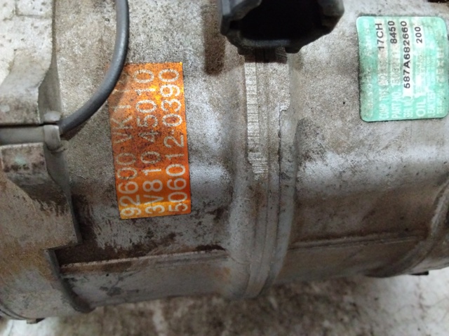 Compressor de aparelho de ar condicionado 92600VK110 NISSAN