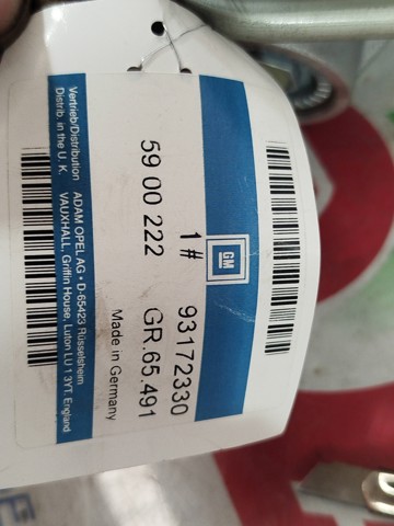 Cremalheira da direção 93172330 OPEL