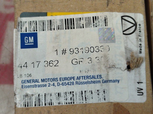 Injetor de injeção de combustível 93190330 OPEL