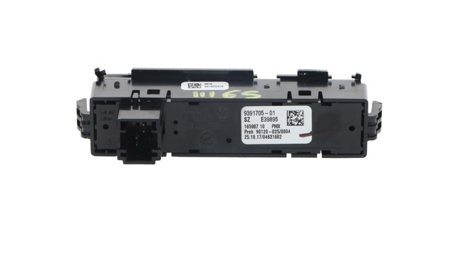 Unidade de botões de controlo de elevador de vidro de consola central 9391705 BMW