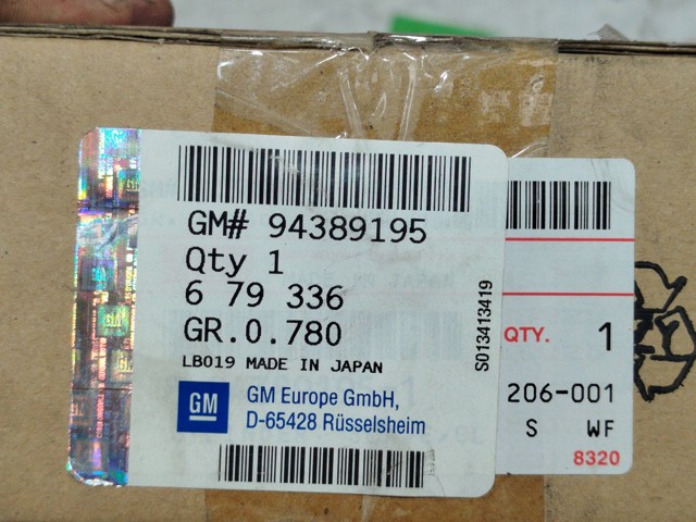 Cilindro de trabalho de embraiagem 94389195 OPEL