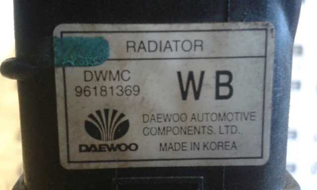 Radiador de esfriamento de motor 96181369 GM