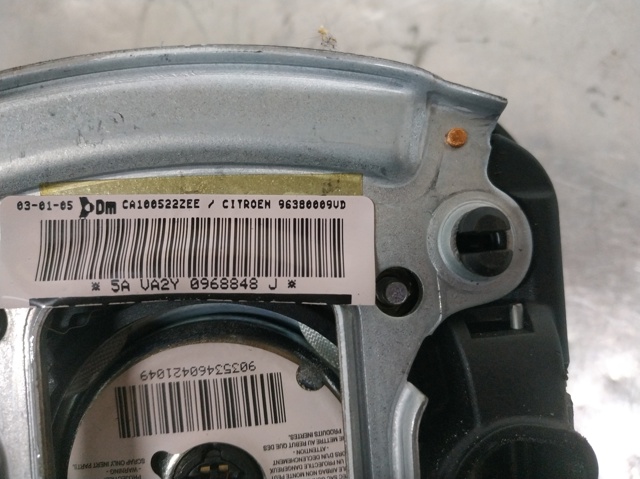 Cinto de segurança (AIRBAG) de condutor 96380009UD PEUGEOT