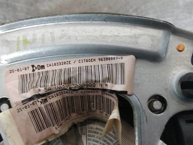 Cinto de segurança (AIRBAG) de condutor 96380009VD PEUGEOT