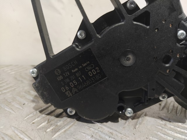 Motor de limpador pára-brisas de vidro traseiro 9646803180 PEUGEOT