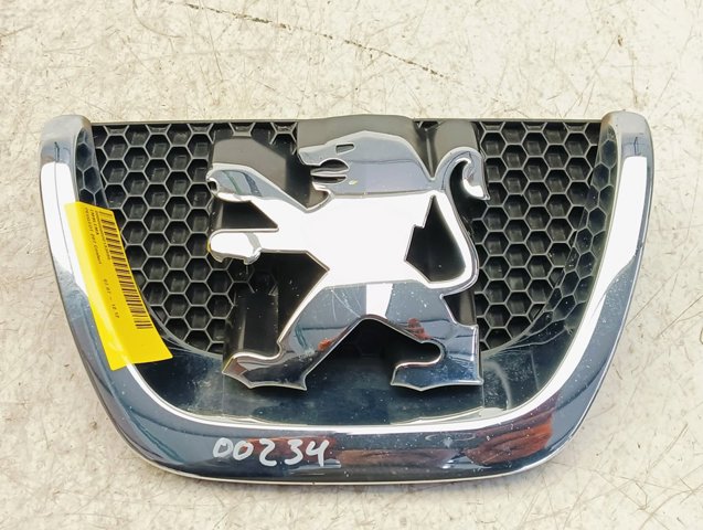 Emblema do pára-choque dianteiro 9649670480 PEUGEOT
