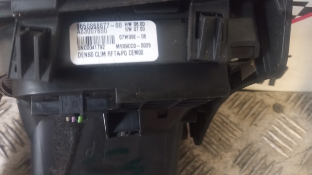 Unidade de controlo dos modos de aquecimento/condicionamento 9650868877 PEUGEOT